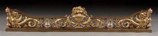 Louis XV style cast brass fire