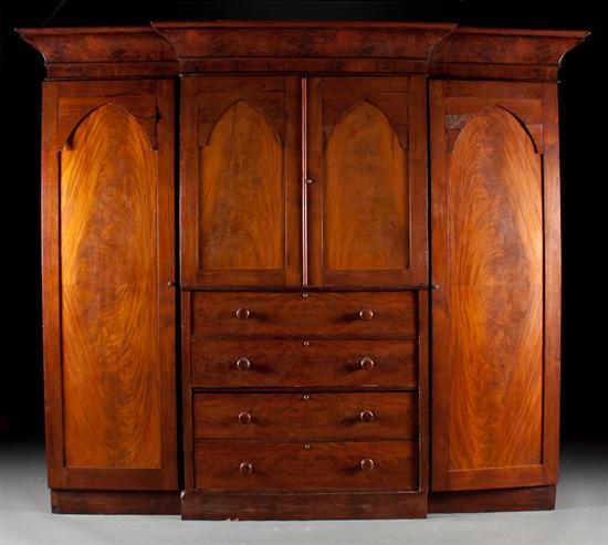 American Classical mahogany three door 78114