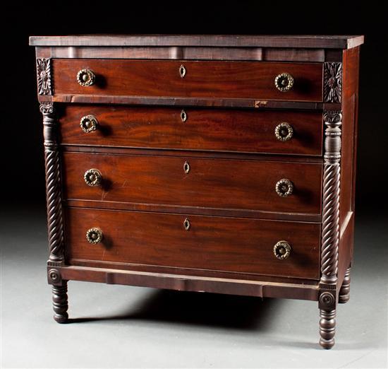American Classical carved mahogany 7811a