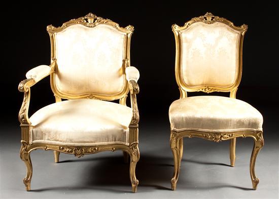 Louis XV style carved giltwood 78136