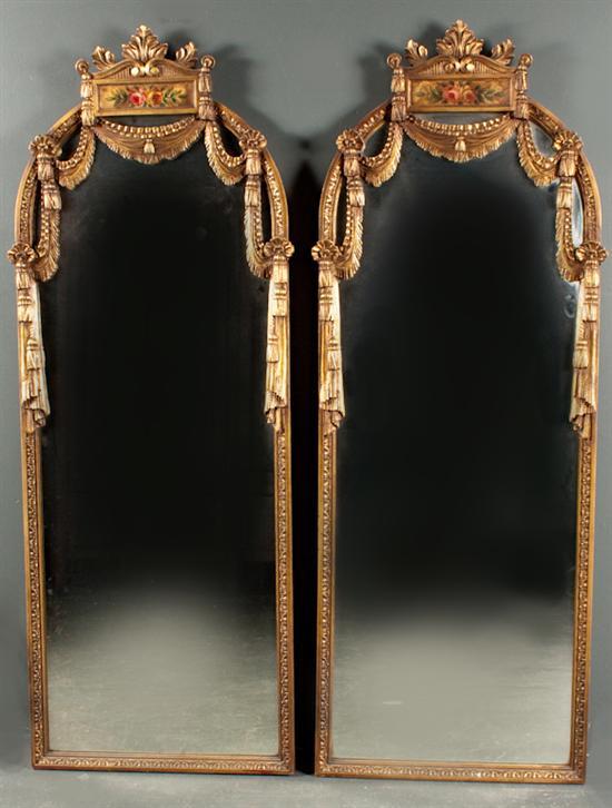 Pair of Neoclassical style carved