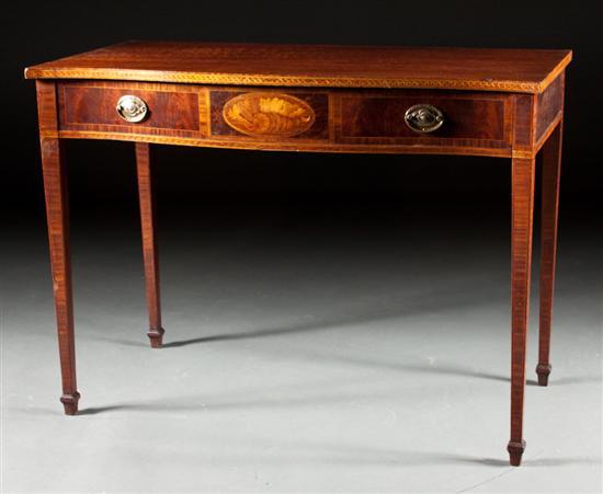 Hepplewhite style inlaid mahogany 7814a