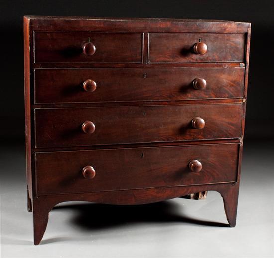 George IV mahogany chest of drawers