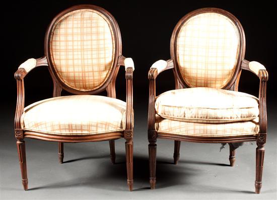 Pair of Louis XVI style carved