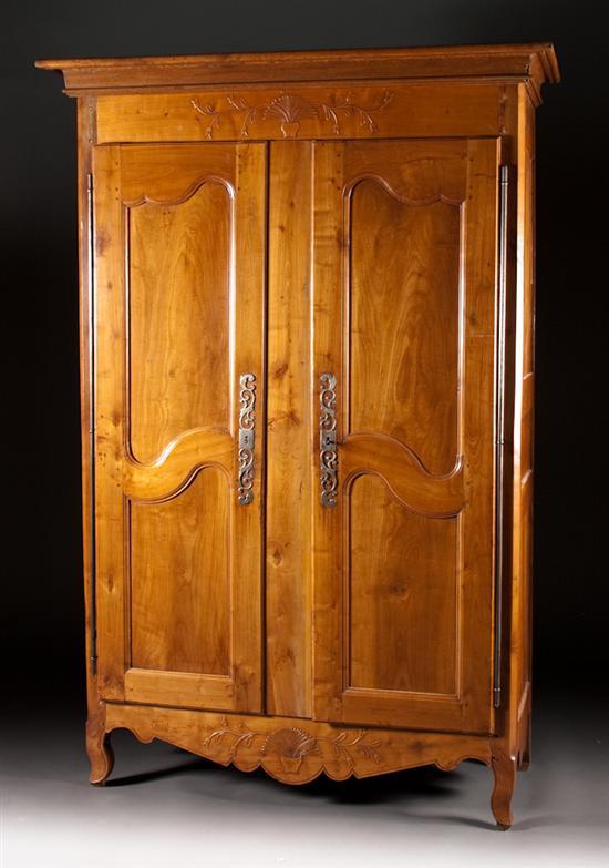 French fruitwood two door armoire 77dfc