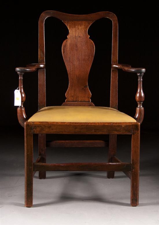 George III walnut armchair fourth 77e04