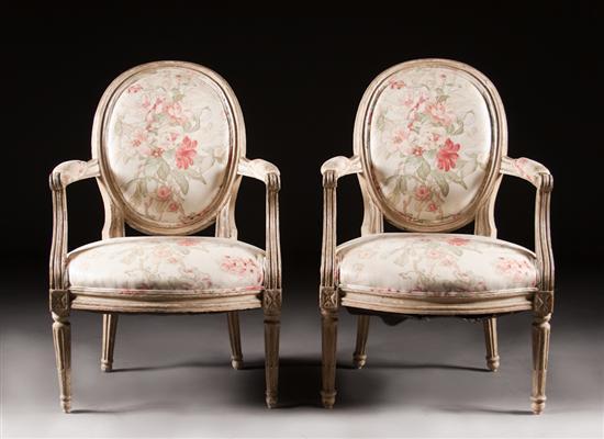 Pair of Louis XVI painted wood 77e0a