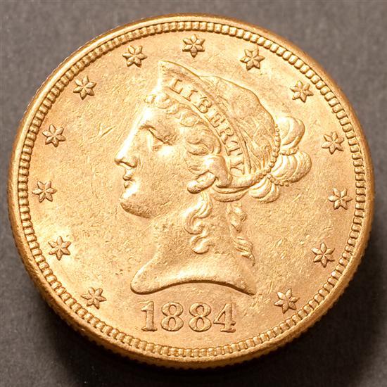 U.S. Coronet type gold Eagle ($10),