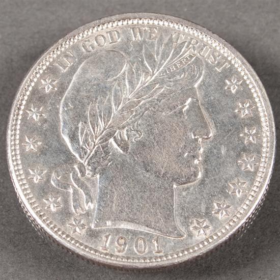 U.S. Barber type silver Half Dollar,