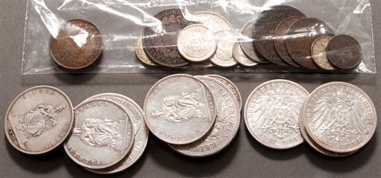 Selection of Prussian silver coins