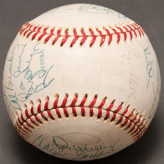 1975 Baltimore Orioles team signed Spalding