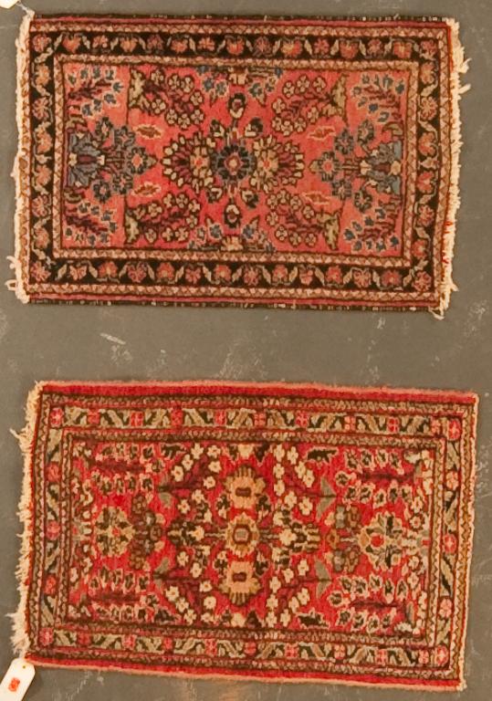 Two Hamadan scatter rugs Iran  77efd