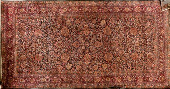 Antique Kerman gallery rug, Persia,