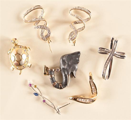 Assorted 10K and 14K gold, silver,