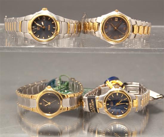 Four ladies Citizen two-toned stainless