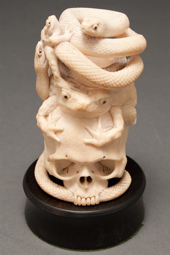 Japanese carved ivory figural group 78392