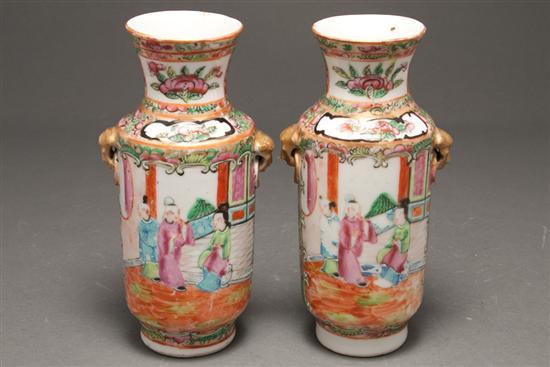 Pair Chinese Export Rose Medallion 783fd