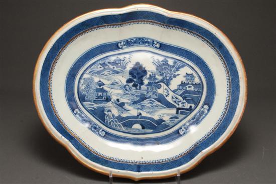 Chinese Export Nanking porcelain dish,