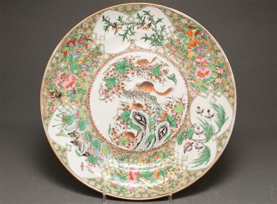 Chinese Export Famille Rose plate  7841e