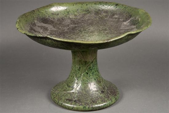 American art pottery compote, early