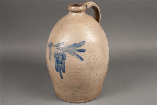 American cobalt decorated salt glazed