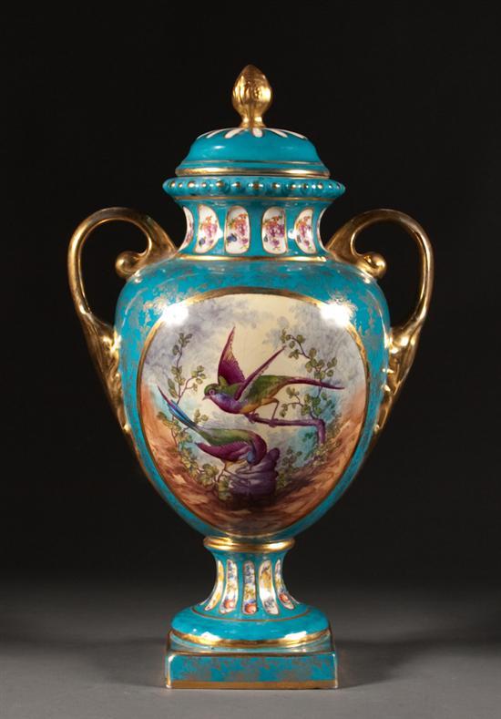 Royal Bonn painted decorated parcel-gilt