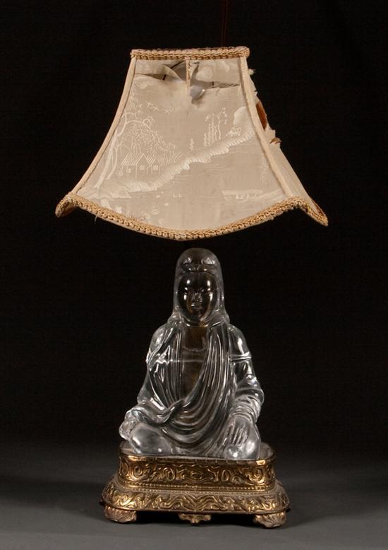 Oriental carved rock crystal Buddha 78476