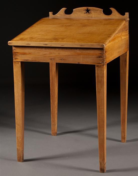 American vernacular pine school desk