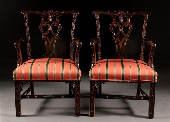 Pair of Chinese Chippendale style 784a6