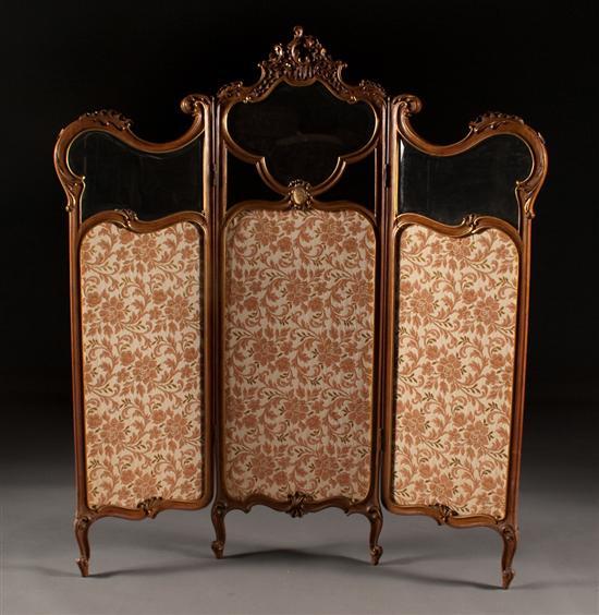 Louis XV style carved walnut parcel gilt 784b0