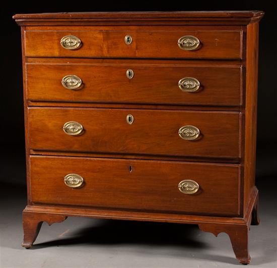 Federal carved walnut chest of 784d0