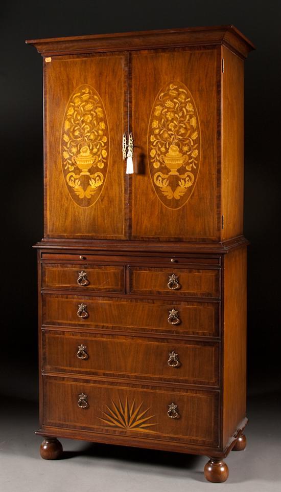 George II style marquetry inlaid 784e6