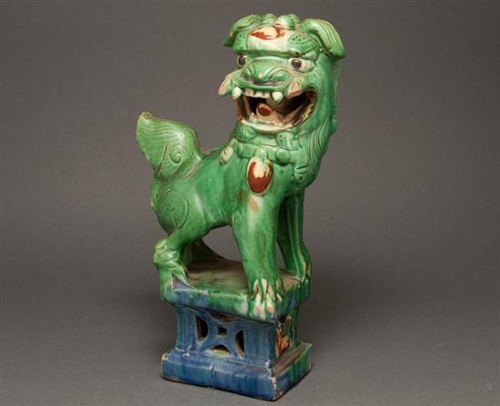 Chinese glazed terracotta Foo Lion 7857c