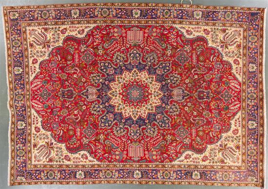 Tabriz carpet, Iran, modern, 9 x 12.9