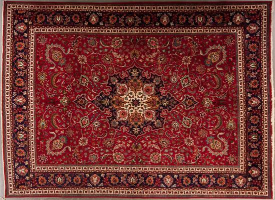 Tabriz carpet, Iran, circa 1980, 9.8