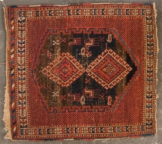Antique Afshar rug Persia circa 78201