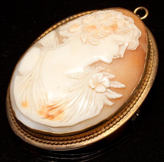 Victorian gold plated and shell 78281