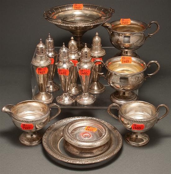 Assortment of American weighted-silver