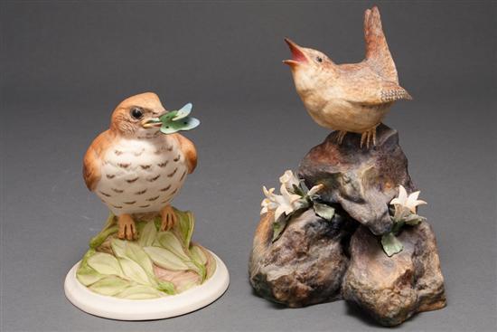 Boehm painted bisque bird figure: