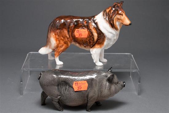 Royal Doulton china collie and 78330