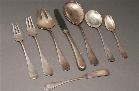 Danish Art Deco silver 63 piece 7862a