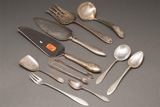 Group of American silver flatware in