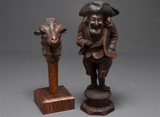 German black forest carved walnut pirate-form