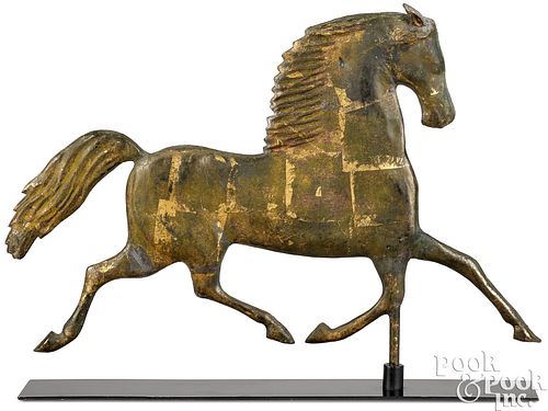 SWELL-BODIED COPPER TROTTING HORSE