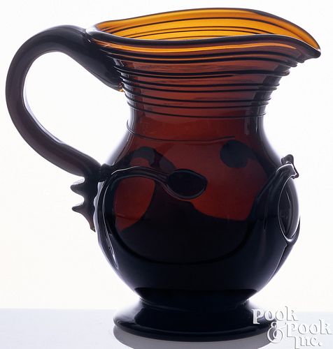 REPRODUCTION BLOWN AMBER GLASS