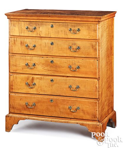 NEW ENGLAND CHIPPENDALE SEMI-TALL