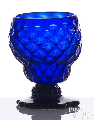 STIEGEL-TYPE BLOWN COBALT GLASS