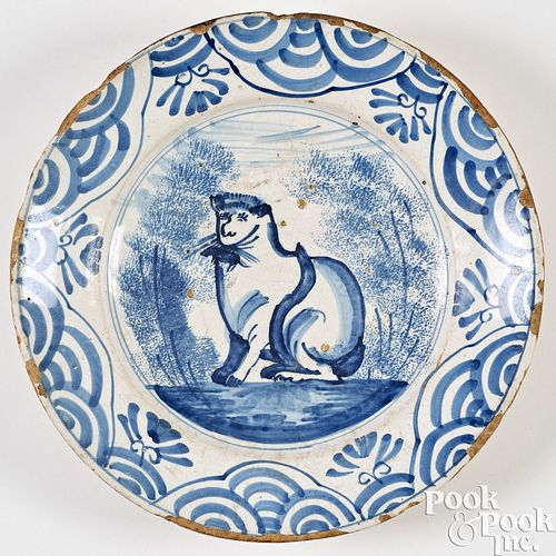 ENGLISH DELFTWARE CHARGER, CA.