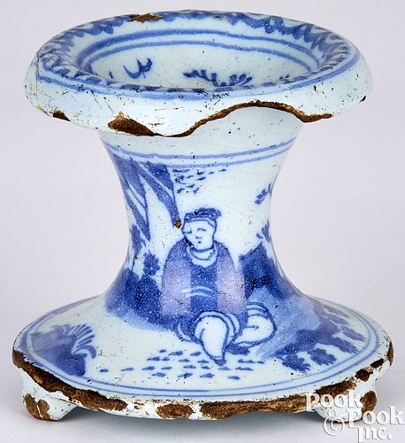 DELFTWARE FOOTED SALT, EARLY 18TH