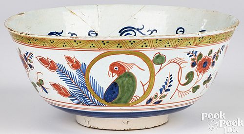 PORTUGUESE FAIENCE POLYCHROME BOWL,